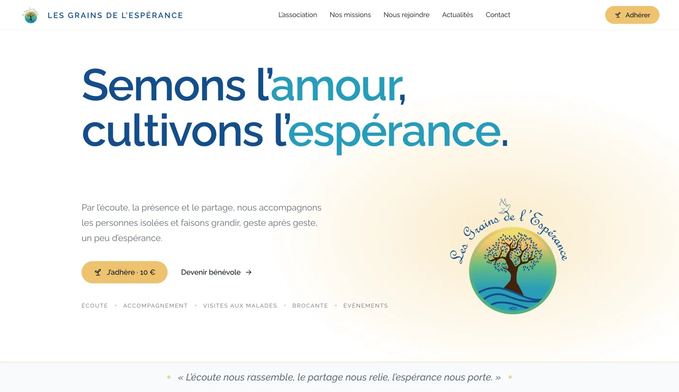 Les Grains de l’Espérance — association de solidarité à Massy